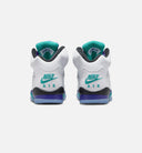 Air Jordan 5 Retro Grape Grade School Lifestyle Shoe - White/New Emerald/Grape Ice/Black
