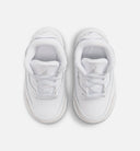 Air Jordan 3 Retro White And Silver Infant Toddler Lifestyle Shoe - White/Metallic Silver