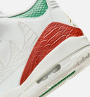 Air Jordan 3 Retro El Vuelo Mens Lifestyle Shoe - Summit White/Pine Green/Dragon Red/Metallic Gold