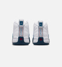 Air Jordan 12 Retro French Blue Infant Toddler Lifestyle Shoe - White/French Blue/Metallic Silver/Varsity Red
